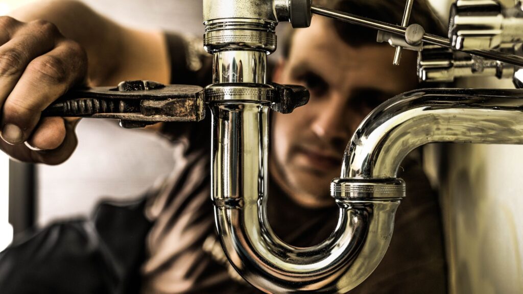 image of a plumber